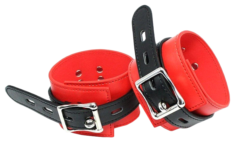 KISSEXPO Красно-чёрные наручники для фиксации