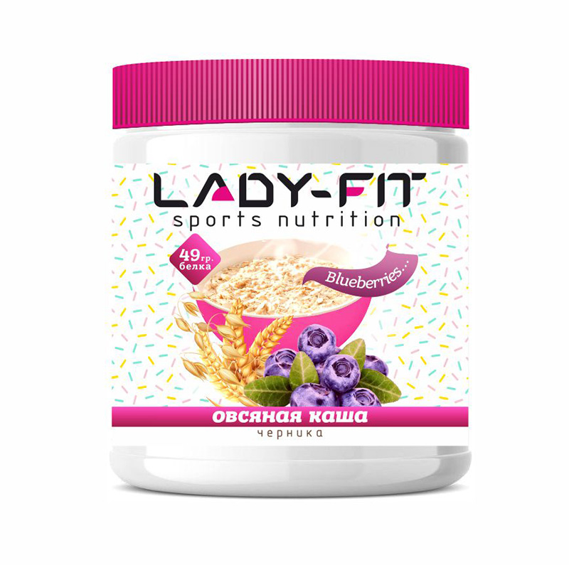 

Овсяная каша Lady-Fit Протеиновая 250 г черника, Протеиновая