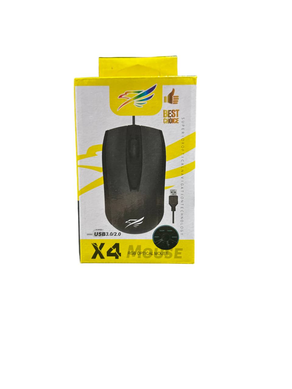 

Проводная мышь NoBrand X4 черный (9972777131), X4