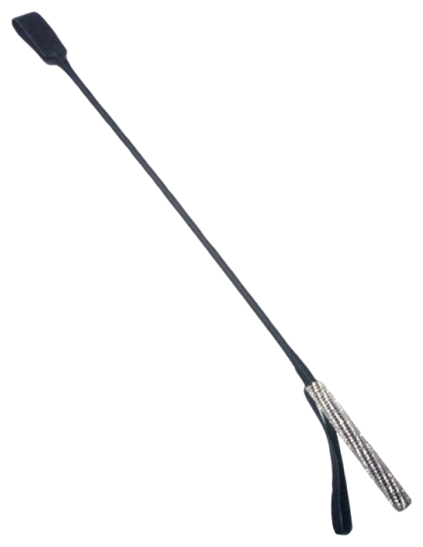 Стек KISSEXPO с декорированной стразами рукоятью и хлестким наконечником