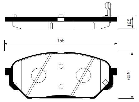 

Тормозные колодки Sangsin brake передние SP1203