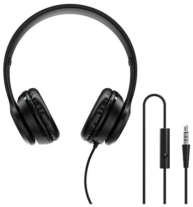 

Наушники Borofone BO5 Star sound, накладные, микрофон, Jack 3.5 мм, кабель 1.2 м, чёрные