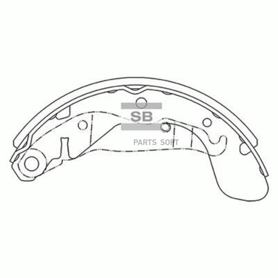 

Тормозные колодки Sangsin brake барабанные SA055-NEW