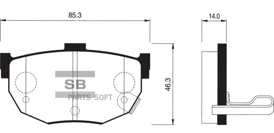 

Тормозные колодки Sangsin brake дисковые SP1062