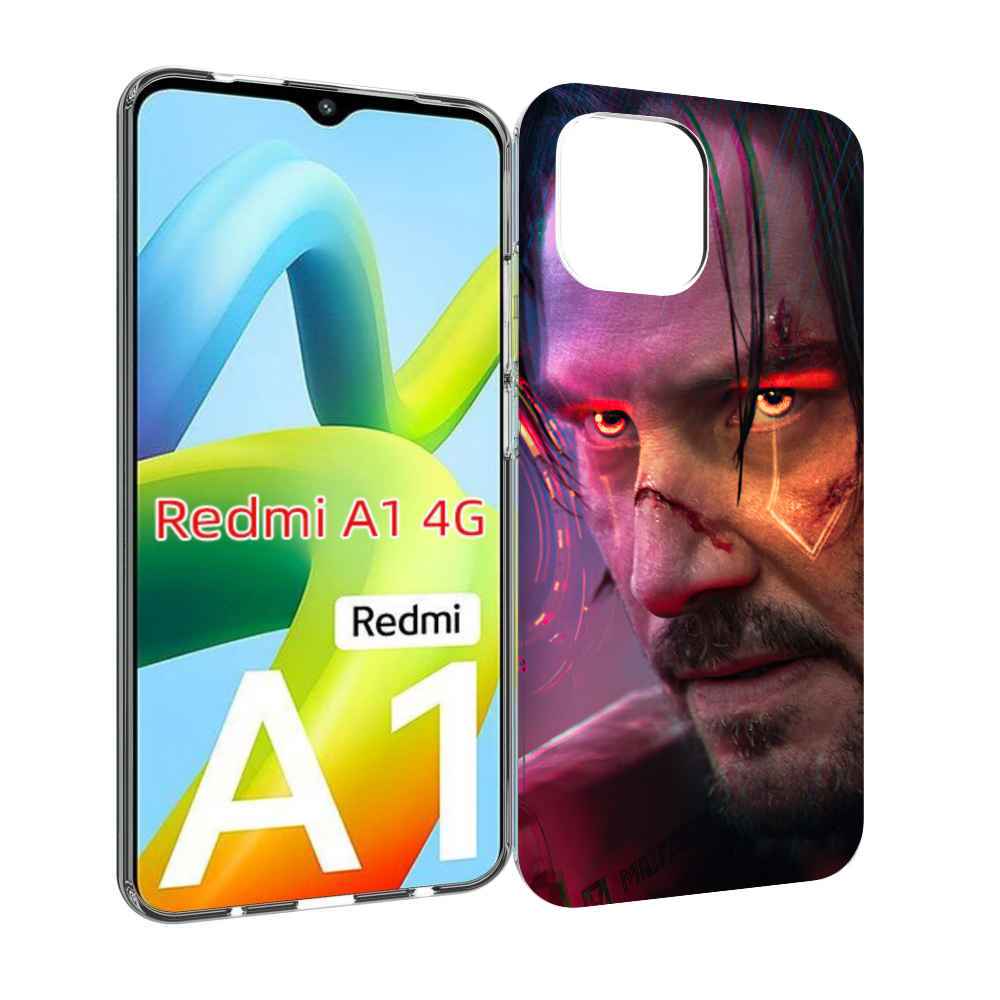 

Чехол MyPads cyberpunk 2077 Джонни Сильверхенд для Xiaomi Redmi A1, Прозрачный, Tocco