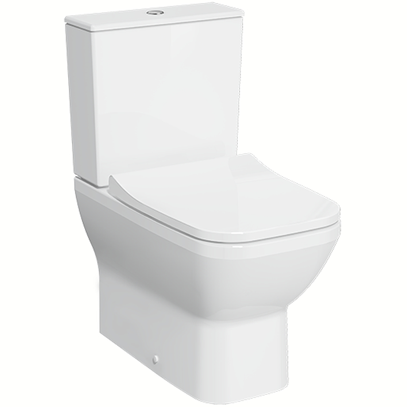 Унитаз компакт Vitra Integra Square Open-Back 9833B003-7205 с бачком и сиденьем Микролифт