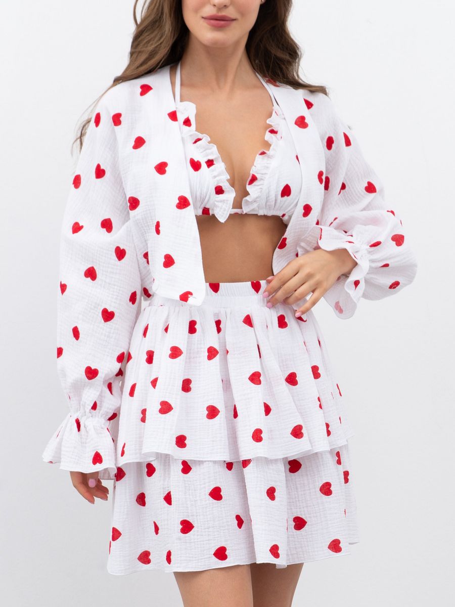 Костюм женский Mimi Pajamas Brand 10013 белый 44-46 RU