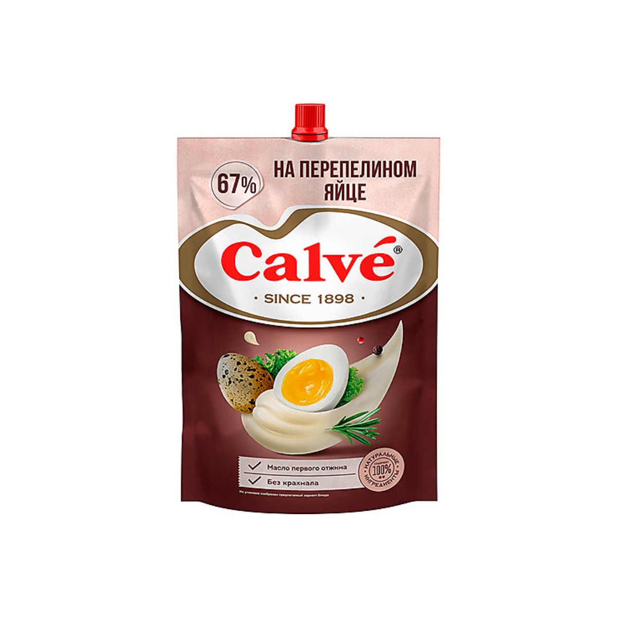 Майонез Calve На перепелином яйце 67%, 2 шт по 700 г