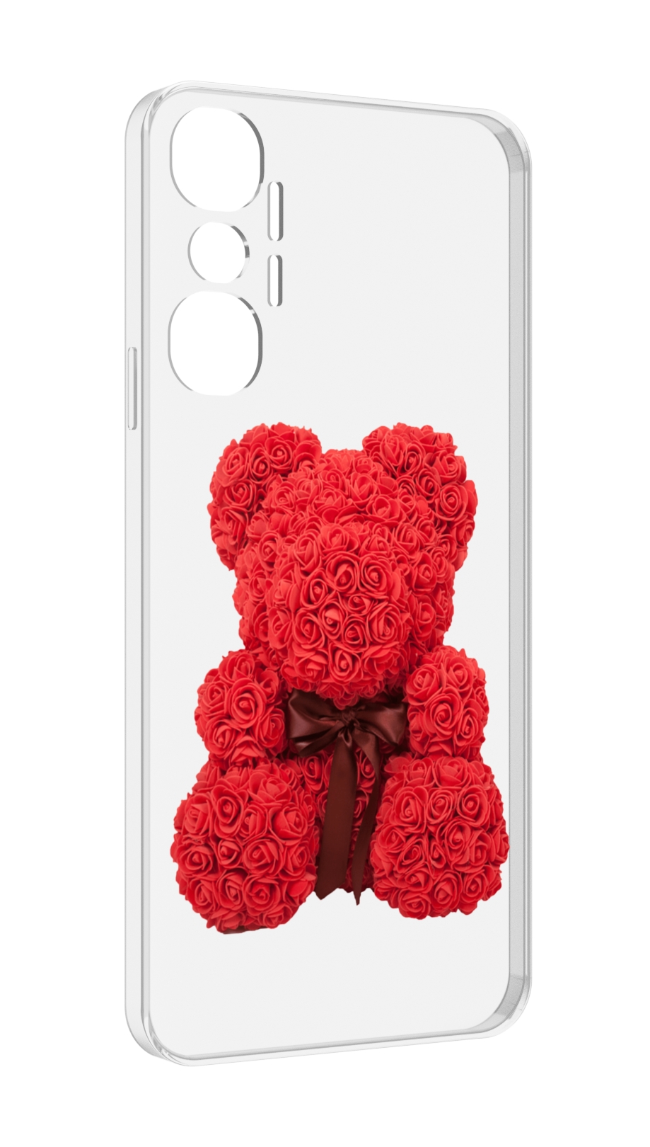 

Чехол MyPads мишка-из-розочек для Infinix Hot 20 4G, Прозрачный, Tocco