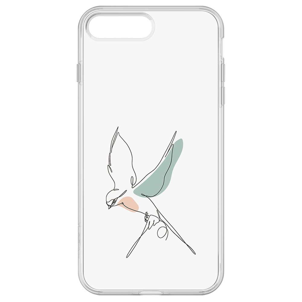 

Чехол-накладка Krutoff Clear Case Полет для iPhone 7 Plus, Прозрачный