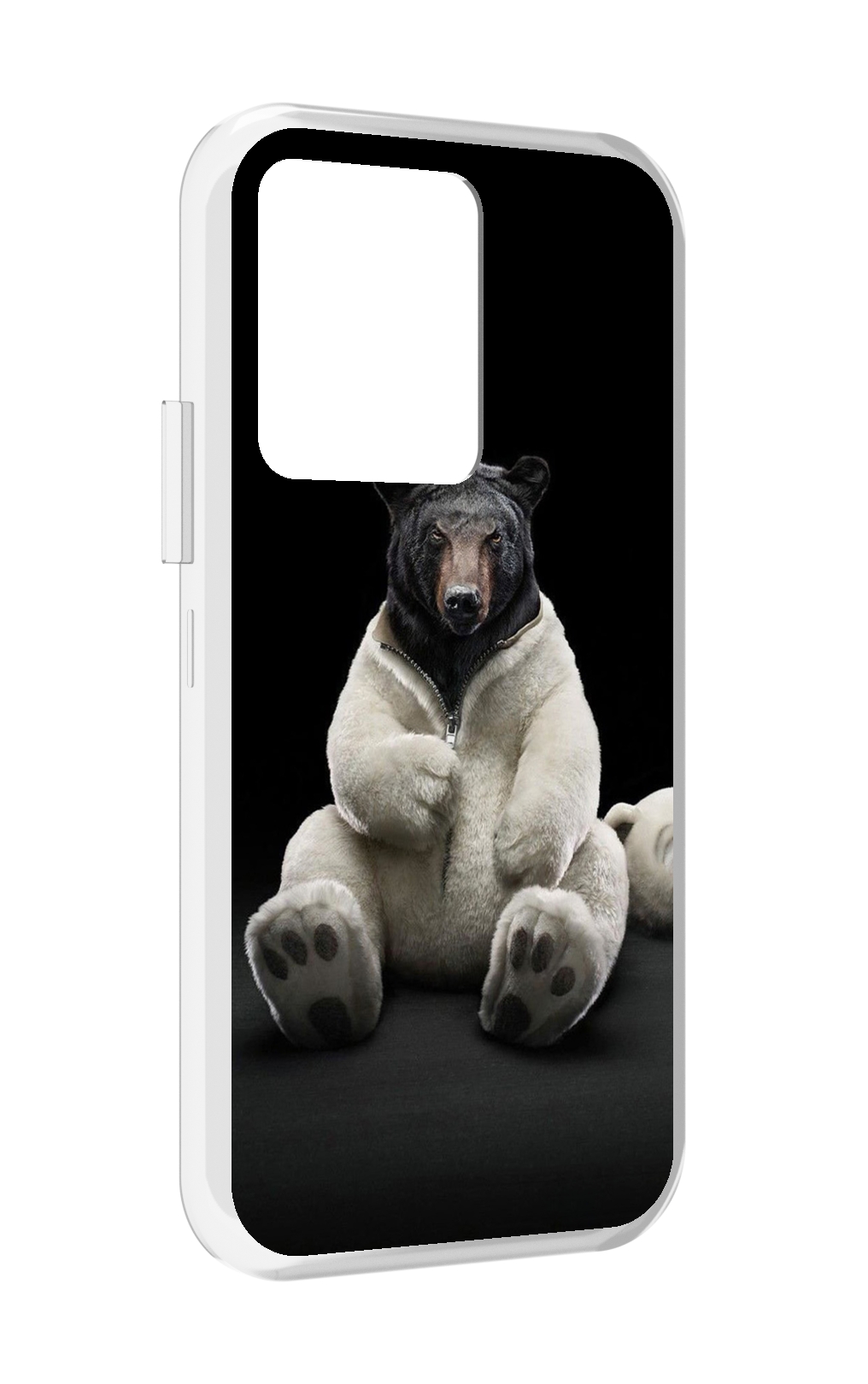 

Чехол MyPads Медведь-бурый-белый для Vivo iQOO 10, Прозрачный, Tocco