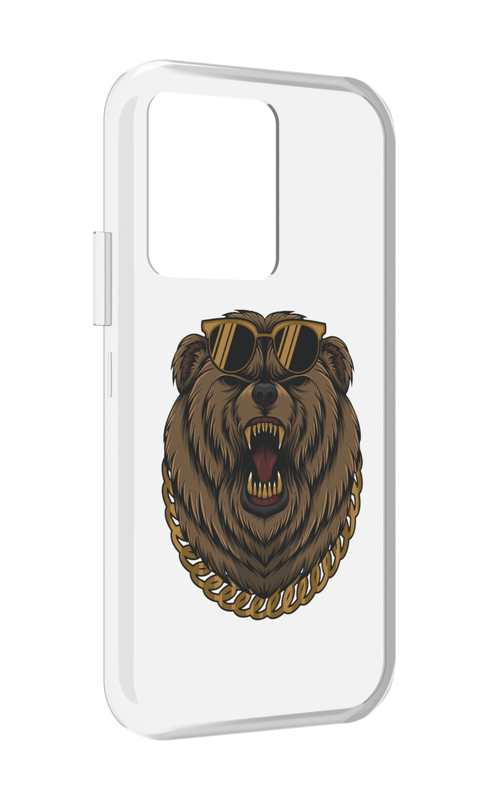 

Чехол MyPads Медведь-в-очках-2 для Vivo iQOO 10, Прозрачный, Tocco