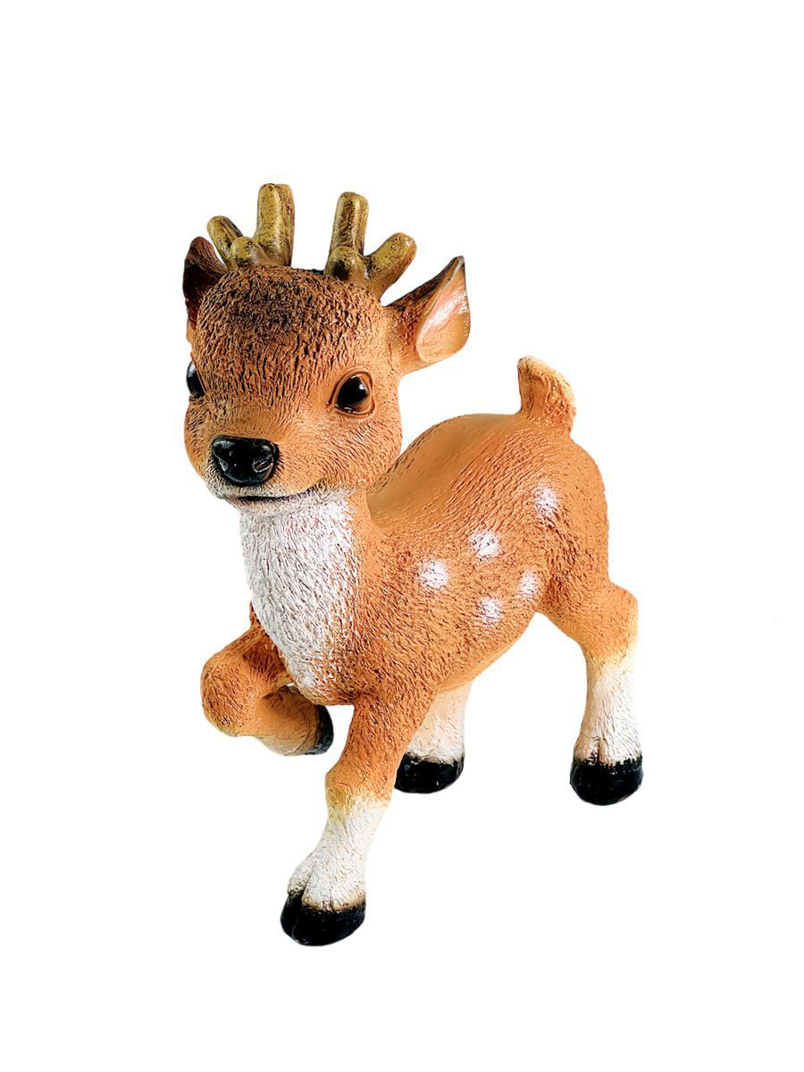 Садовая фигура Ломоносовский фарфор СПБ F038/1 Олененок с поднятой ножкой