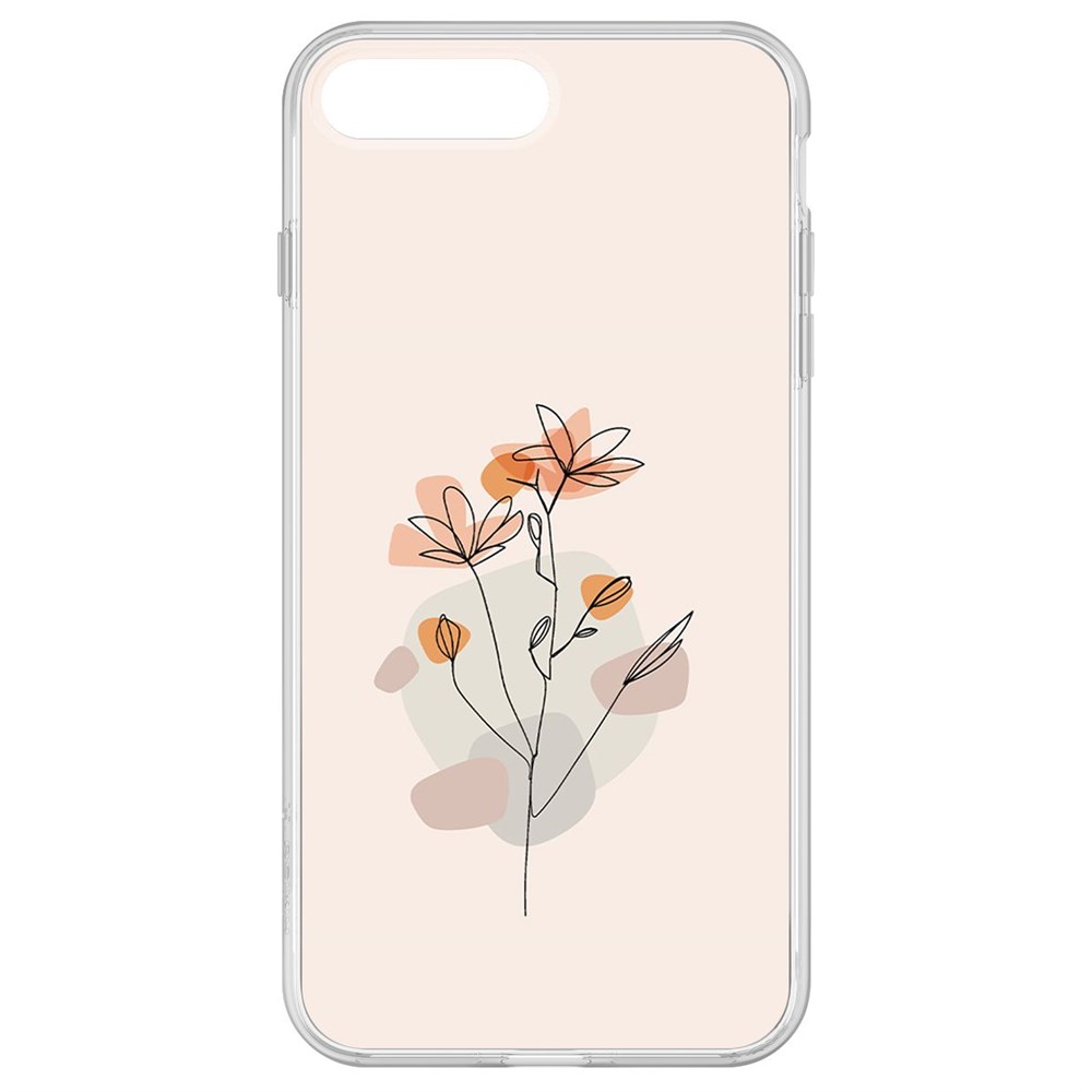 

Чехол-накладка Krutoff Clear Case Ромашки для iPhone 7 Plus, Прозрачный