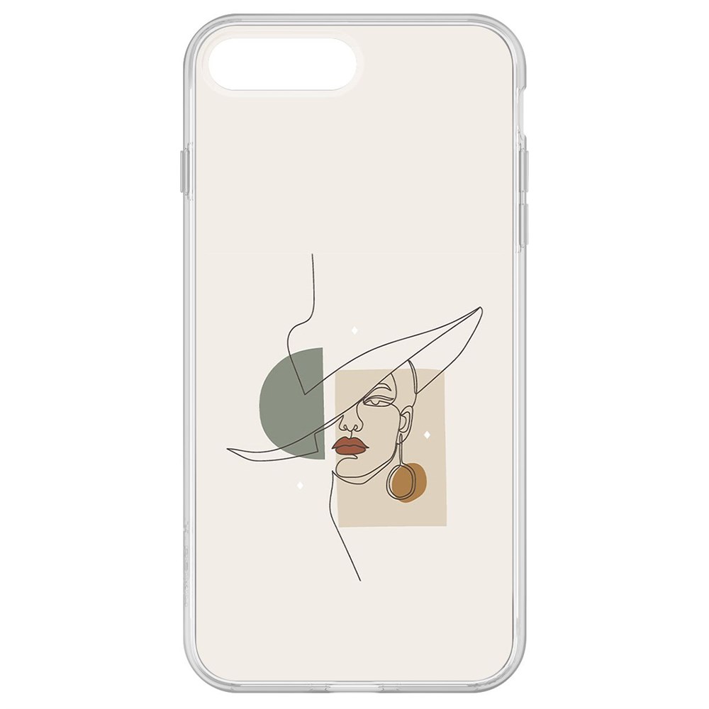 

Чехол-накладка Krutoff Clear Case Стиль для iPhone 7 Plus, Прозрачный
