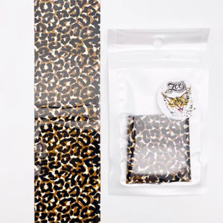 

Фольга переводная Zoo Nail Art Леопард №1595, Разноцветный