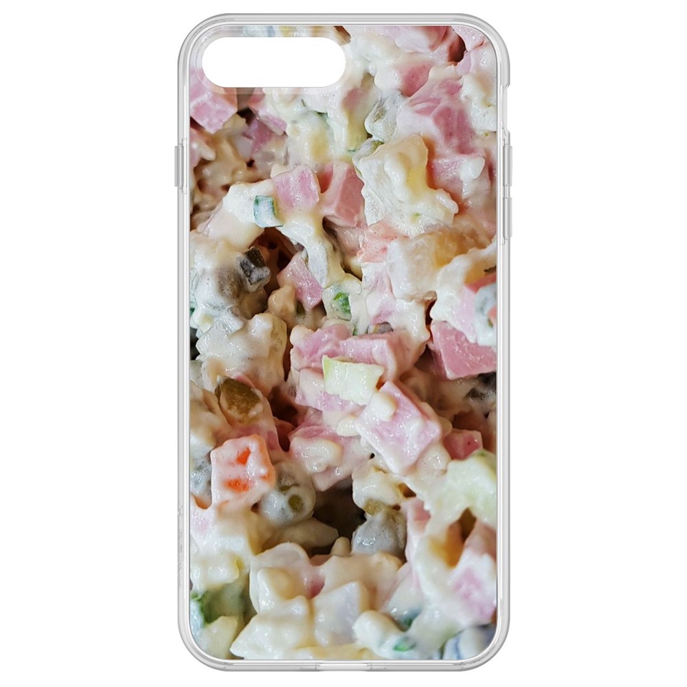 

Чехол-накладка Krutoff Clear Case Оливье для iPhone 7 Plus