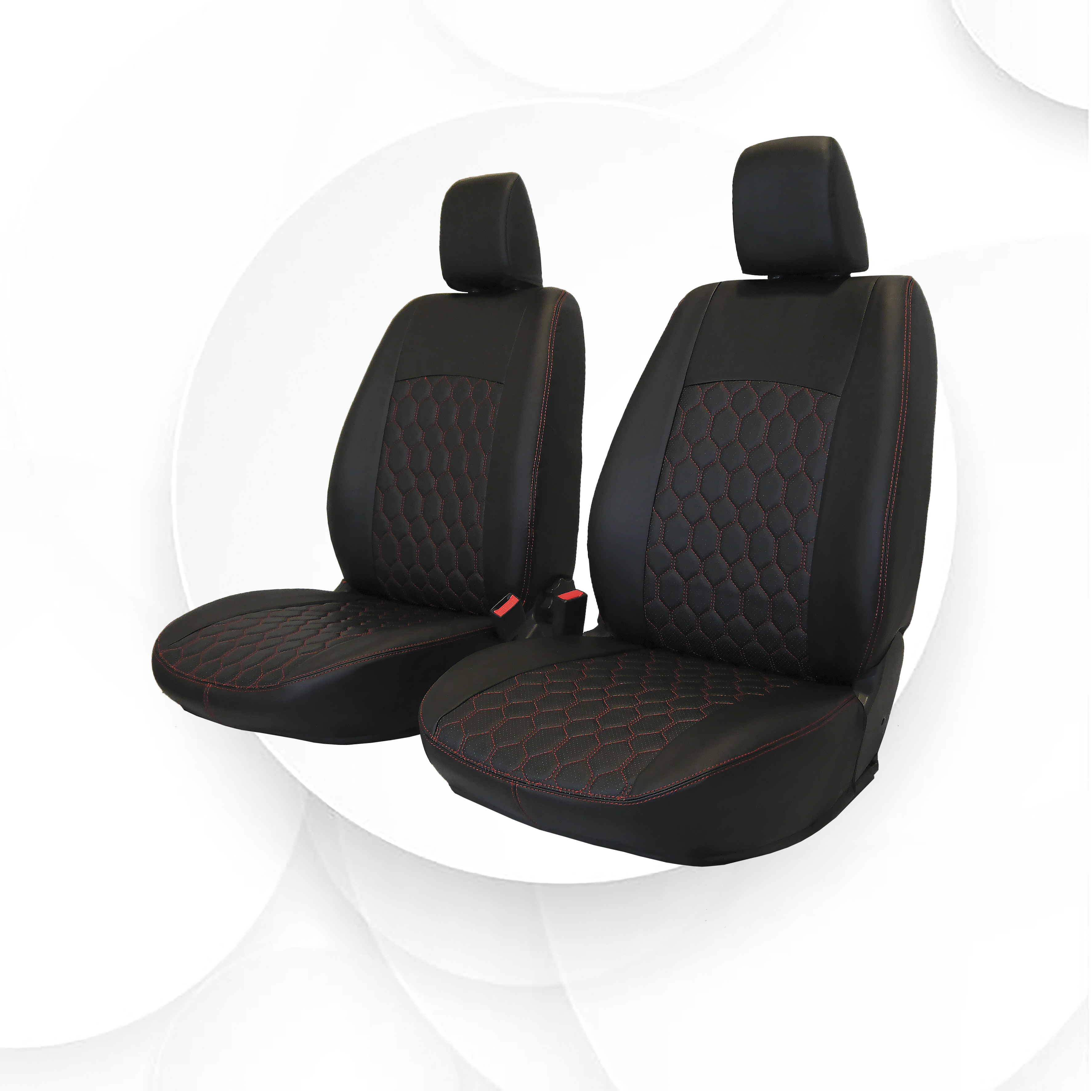 

Чехлы Skoda Rapid 12- экокожа соты сплошные черная строчка черные Ростов