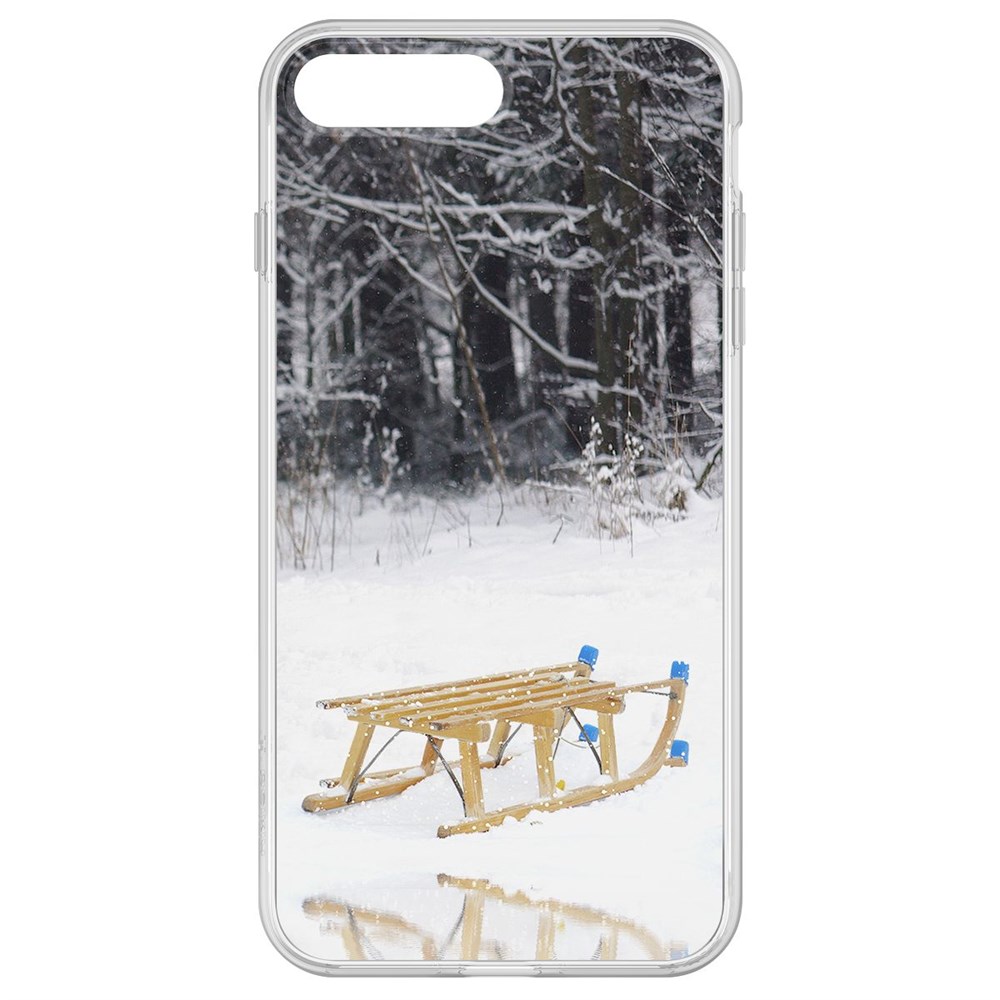 

Чехол-накладка Krutoff Clear Case Санки для iPhone 7 Plus