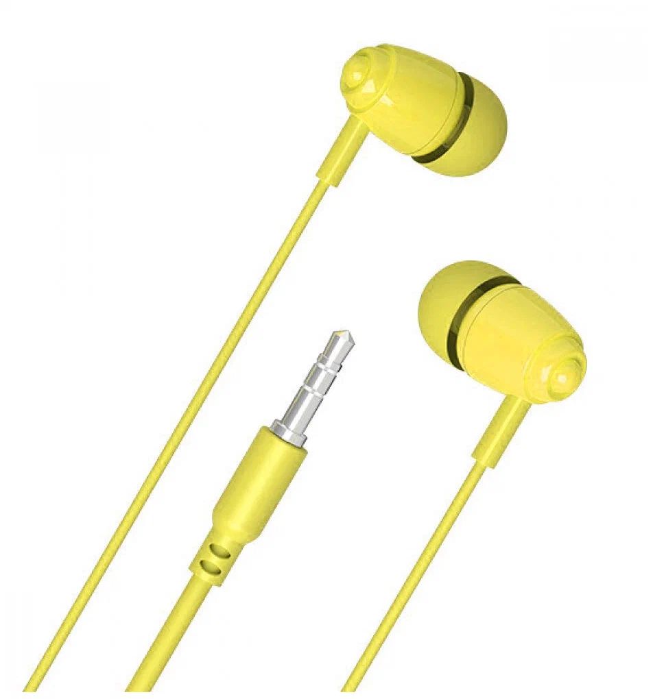 

Проводные наушники Perfeo Yellow (Р00002529)