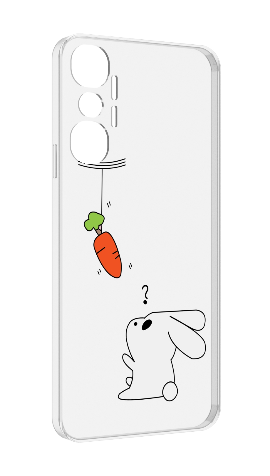 

Чехол MyPads морковка детский для Infinix Hot 20 4G, Прозрачный, Tocco