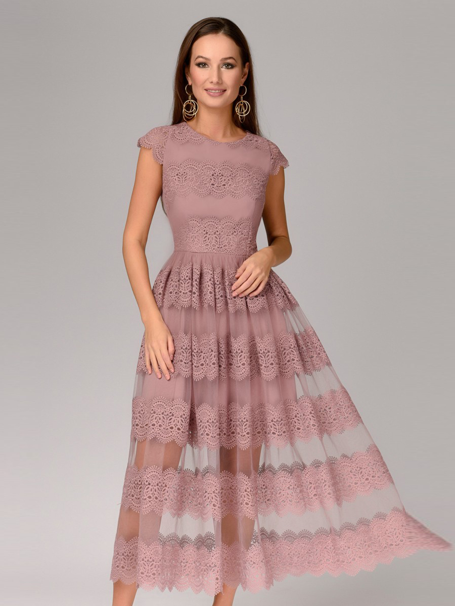 фото Платье женское 1001dress dm01281bk розовое 42