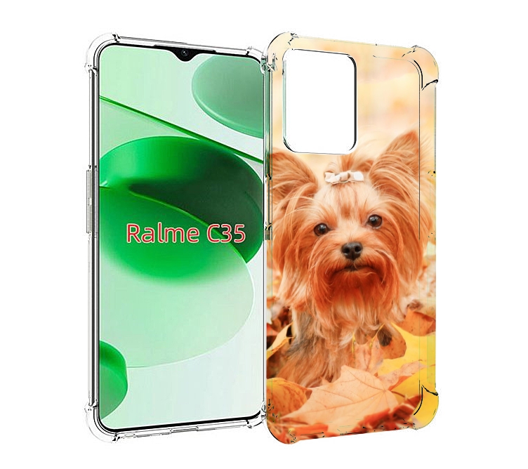 

Чехол MyPads еркширскии терьер иорк для Realme C35 / Narzo 50A Prime, Прозрачный, Tocco