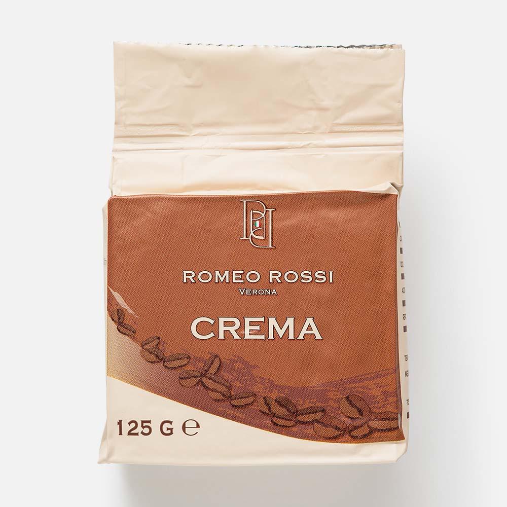 

Из Италии: Кофе натуральный ROMEO ROSSI Crema молотый, жареный, 125 г