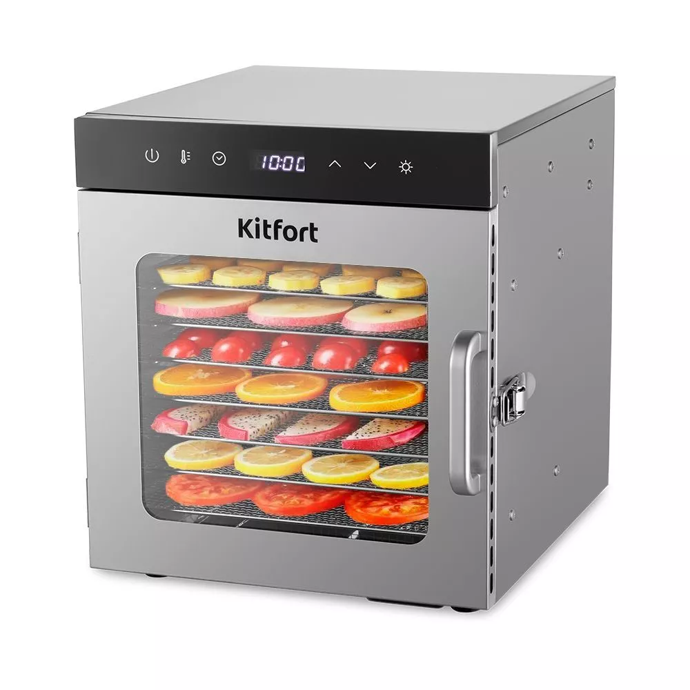Сушилка для овощей и фруктов Kitfort КТ-1950 серая