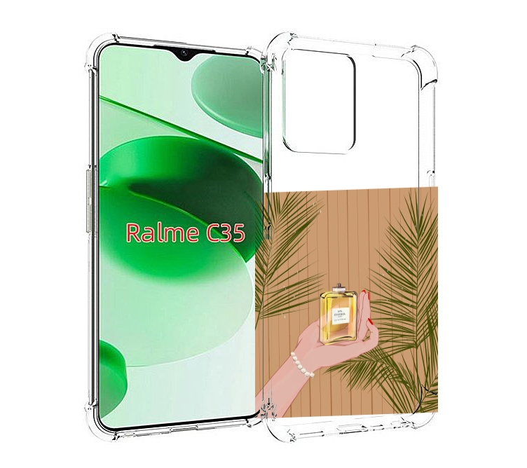 

Чехол MyPads запах-шанель-номер-5 для Realme C35 / Narzo 50A Prime, Прозрачный, Tocco