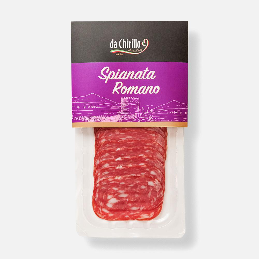 

Колбаса сыровяленая Da Chirillo Spianata Romano полусухая, нарезка, 90 г