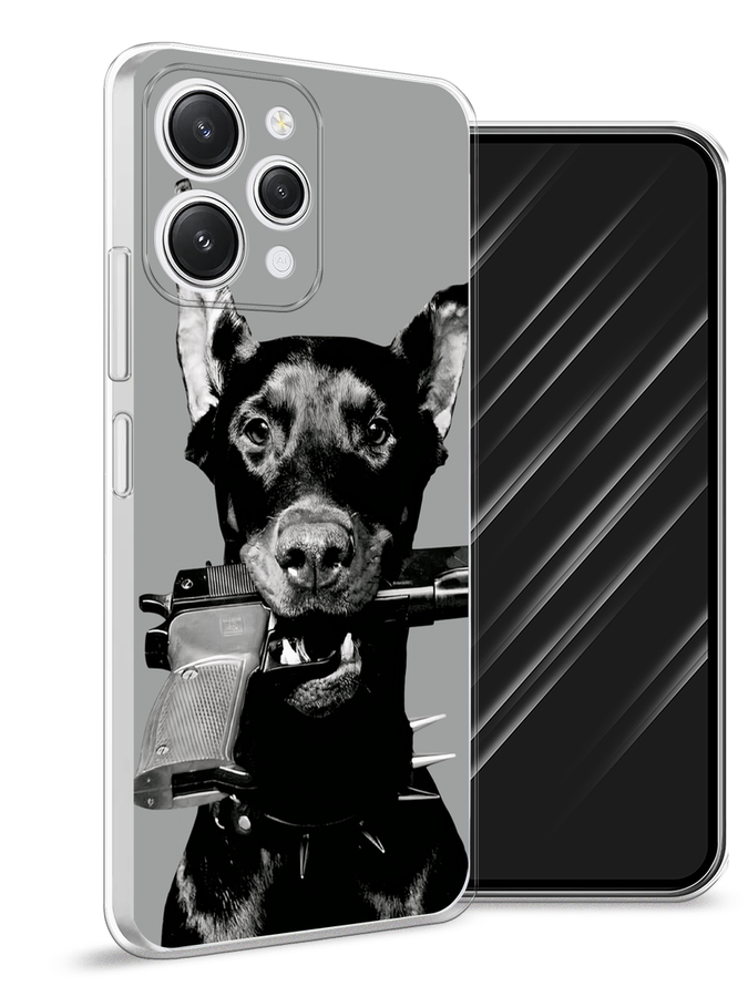 

Чехол Awog на Xiaomi Redmi 12 "Доберман", Серый, 319250-1