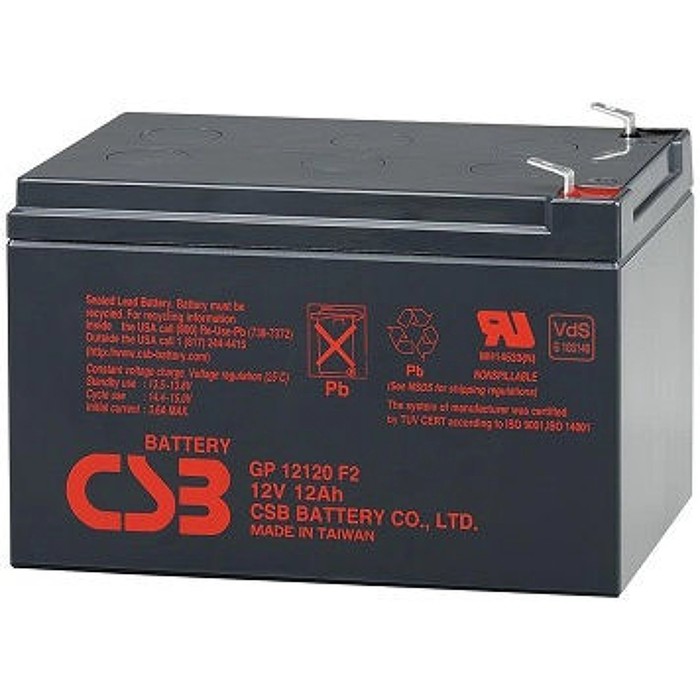 

Аккумуляторная батарея CSB 12 Ач 12 Вольт GP 12120