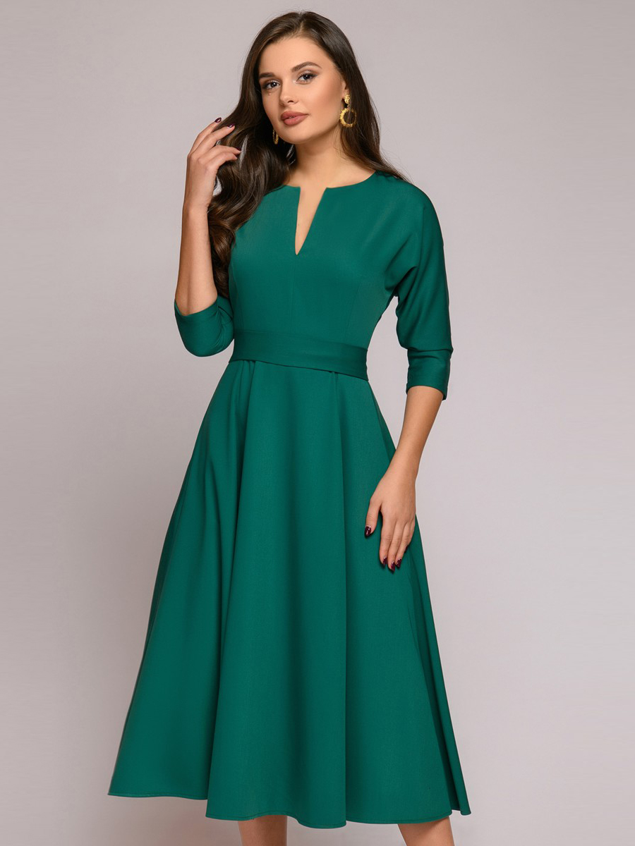 фото Платье женское 1001dress dm01482db зеленое 40