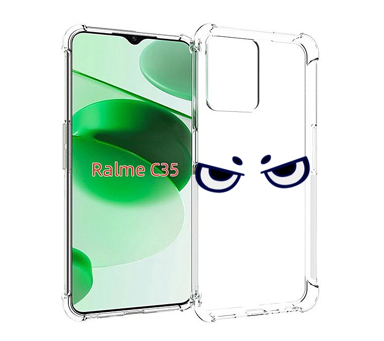 

Чехол MyPads злые-глазки для Realme C35 / Narzo 50A Prime, Прозрачный, Tocco