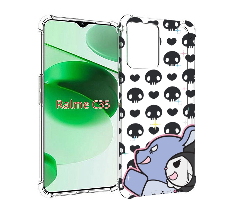 

Чехол MyPads злые-мини-животные детский для Realme C35 / Narzo 50A Prime, Прозрачный, Tocco