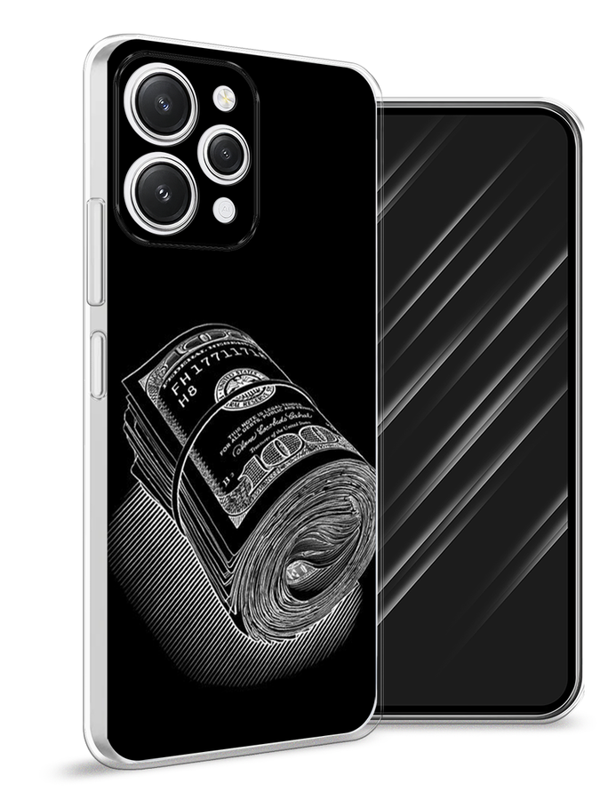 

Чехол Awog на Xiaomi Redmi 12 "Кубышка денег", Черный;серебристый, 319250-5