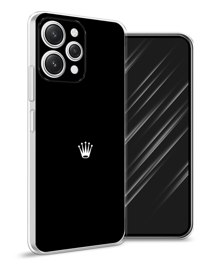 

Чехол Awog на Xiaomi Redmi 12 "Белая корона на черном фоне", Черный, 319250-7