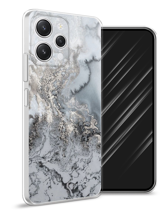 

Чехол Awog на Xiaomi Redmi 12 "Морозная лавина серая", Серый;серебристый, 319250-3
