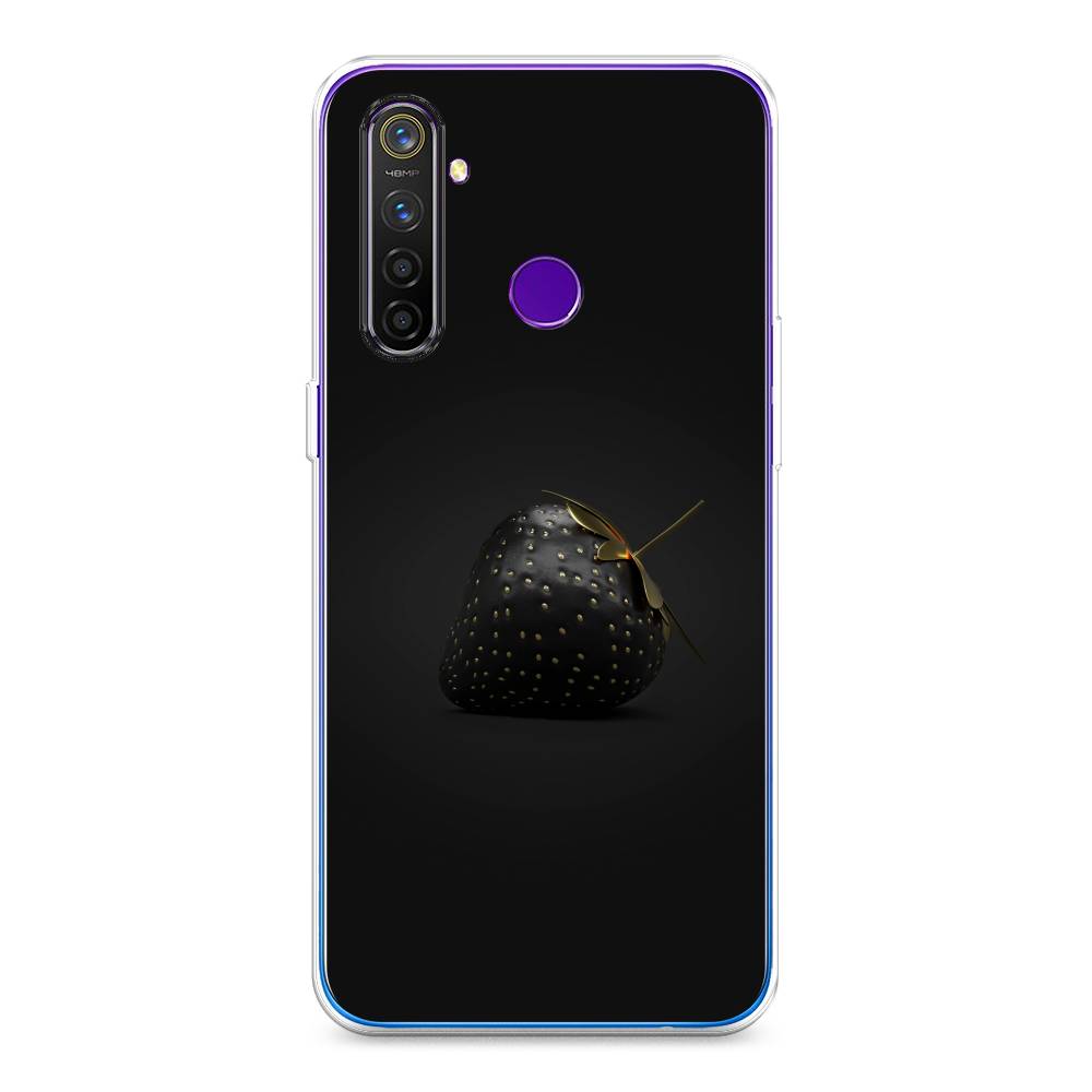 

Чехол Awog на Realme 5 Pro "Черная клубника", Разноцветный, 251650-10