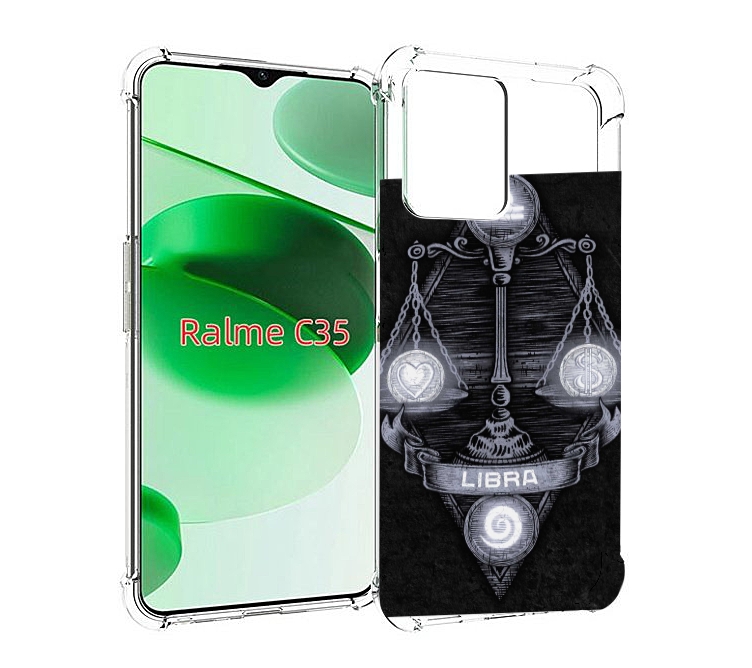 

Чехол MyPads знак зодиака весы 2 для Realme C35 / Narzo 50A Prime, Прозрачный, Tocco