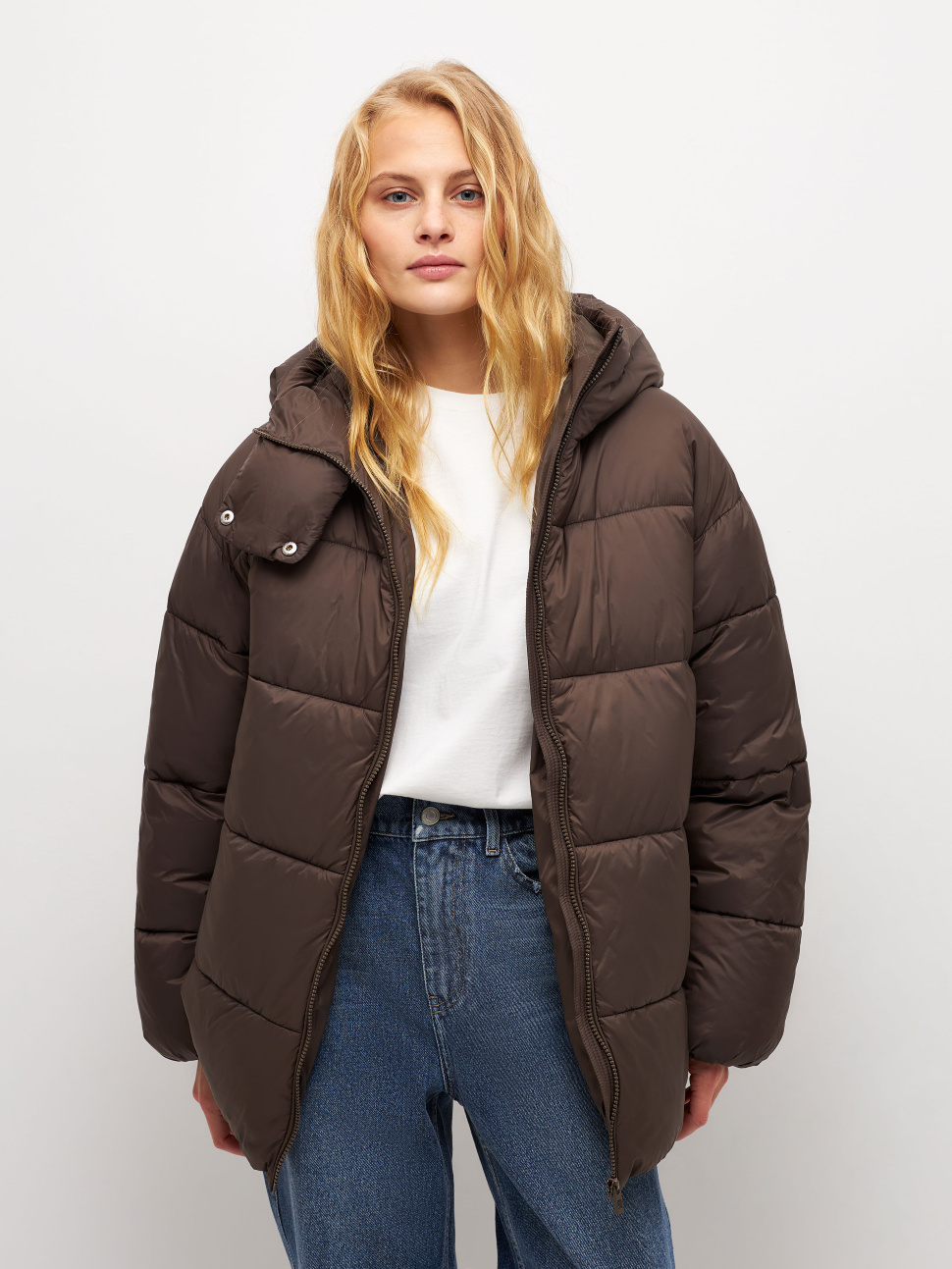 

Куртка женская Sela Moms 2810011120 коричневая XS, 2810011120