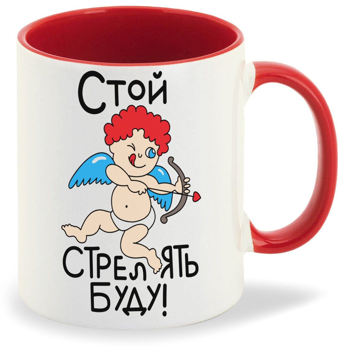 

Кружка CoolPodarok Стой стрелять буду стой стрелять буду попал, Стой стрелять буду стой стрелять буду попал