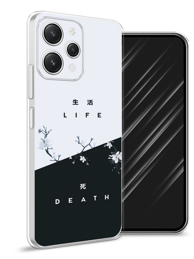 

Чехол Awog на Xiaomi Redmi 12 "Life and death", Черный;серый, 319250-7