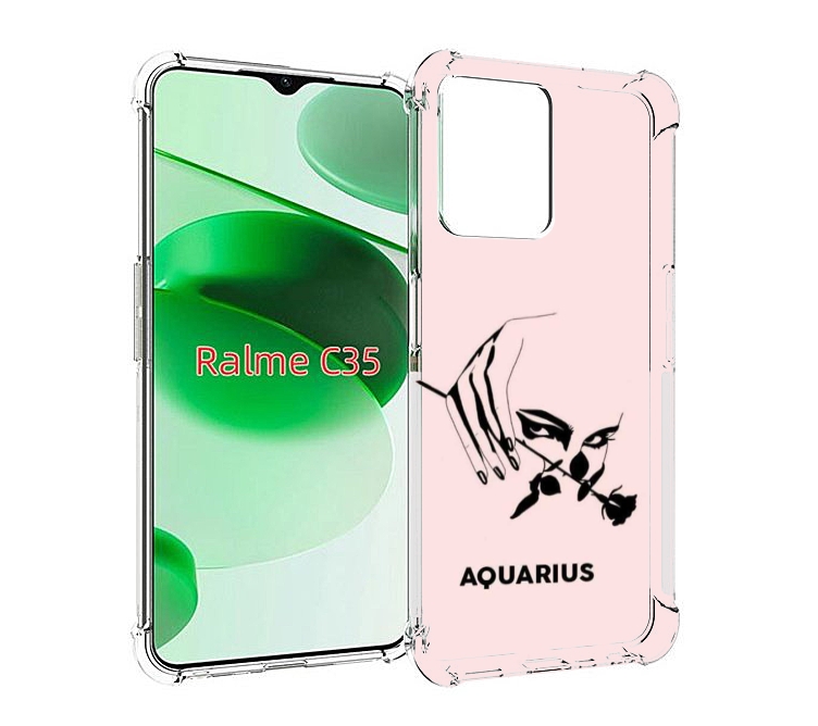 

Чехол MyPads знак зодиака водолеи 3 для Realme C35 / Narzo 50A Prime, Прозрачный, Tocco