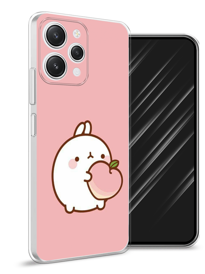 

Чехол Awog на Xiaomi Redmi 12 "Кролик с персиком", Розовый;бежевый, 319250-1