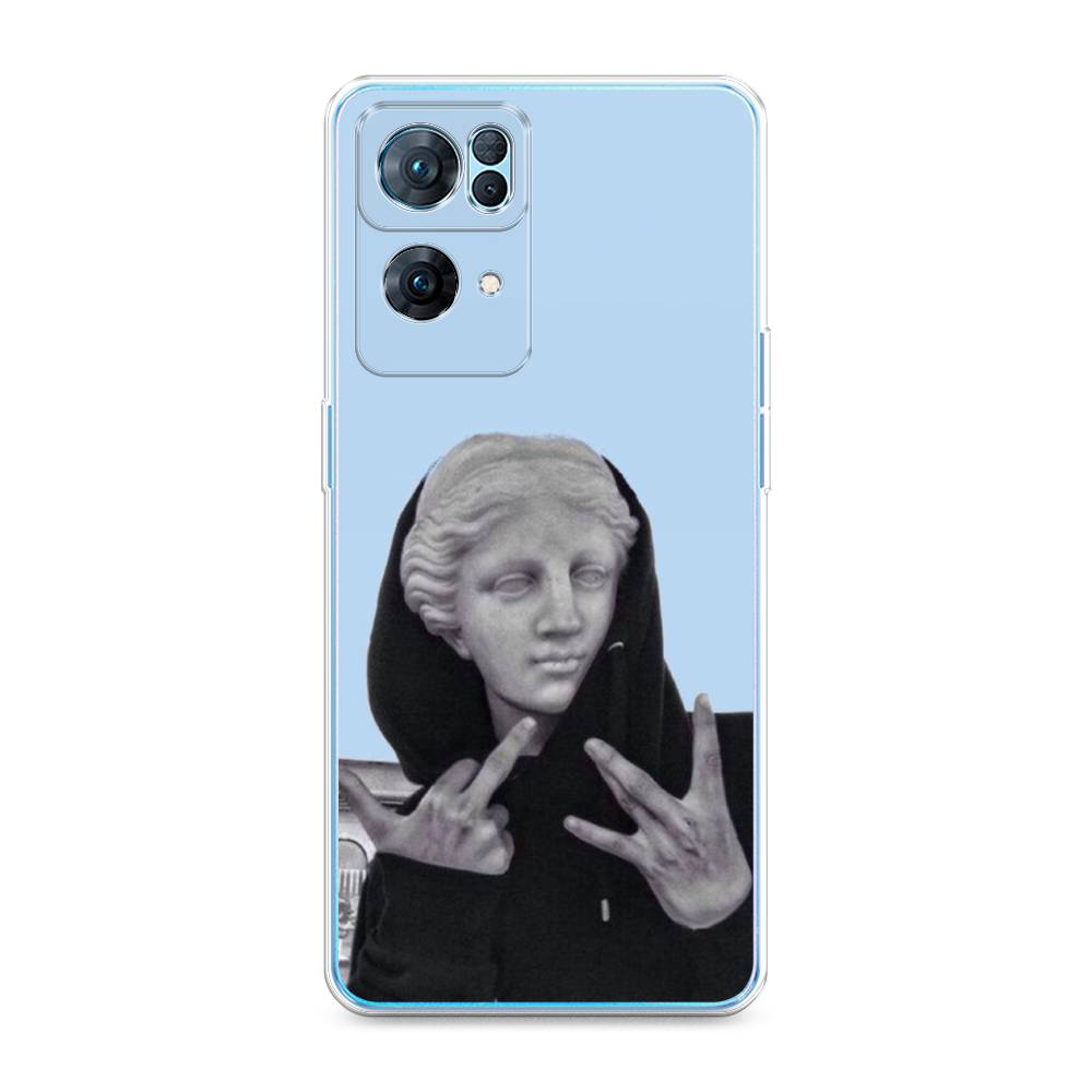 

Чехол Awog на Oppo Reno 7 Pro "SWAG статуя", Разноцветный, 258250-9