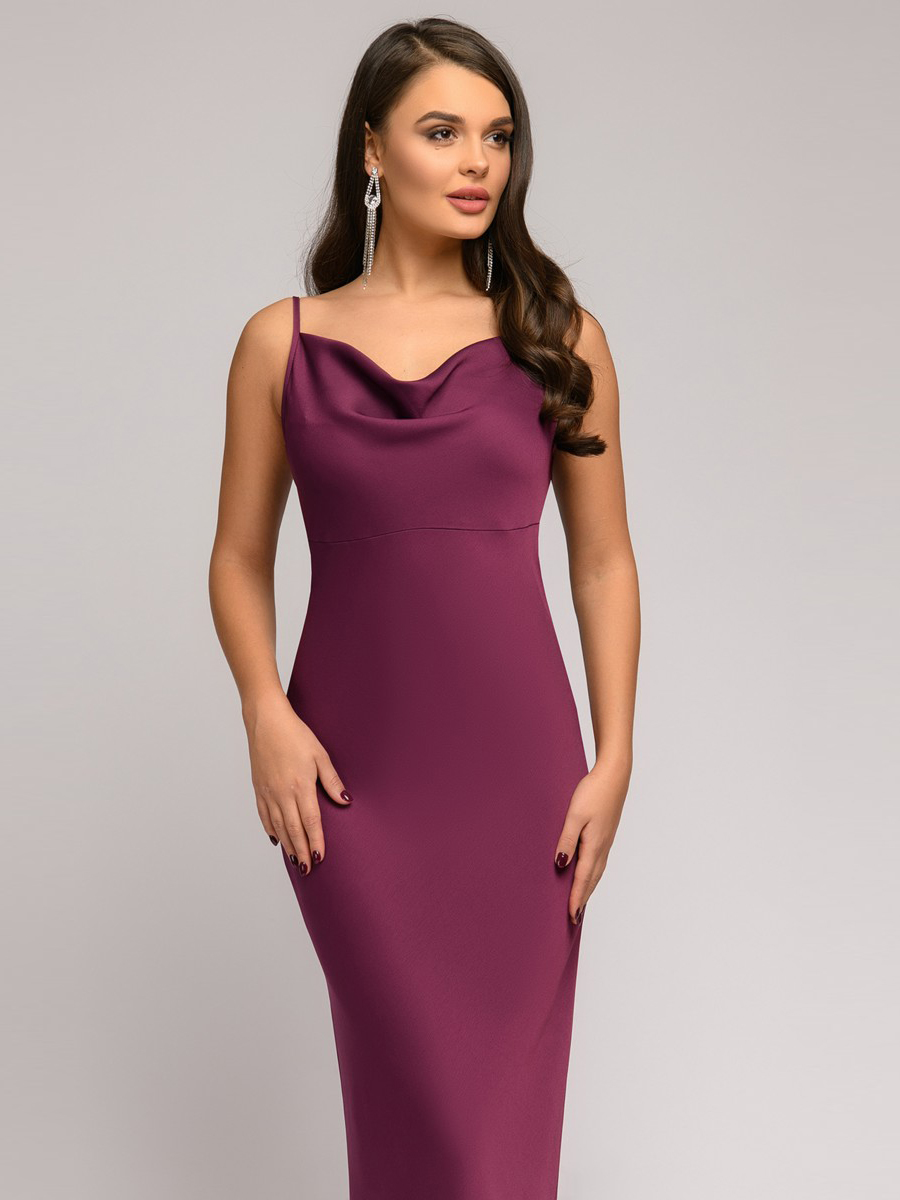 Платье женское 1001dress DM01754 фиолетовое 42