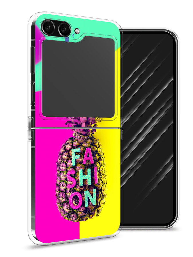 Чехол Awog на Samsung Galaxy Z Flip 5 Кислотный ананас