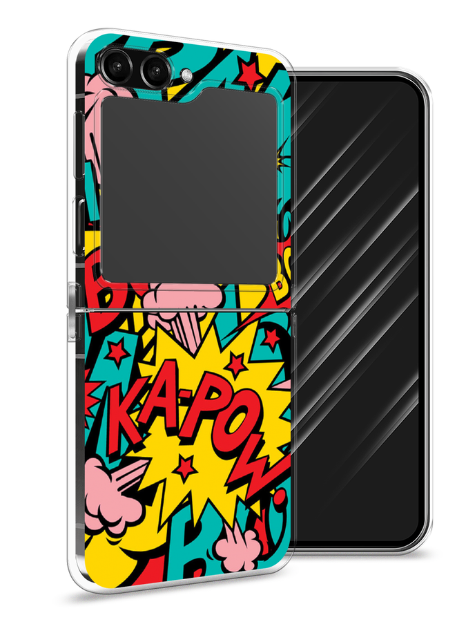 

Чехол Awog на Samsung Galaxy Z Flip 5 "Постер pop art", Бирюзовый;желтый;красный, 2108350-9